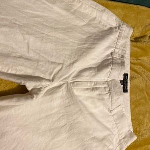 Banana Republic white linen pants. Sz 4